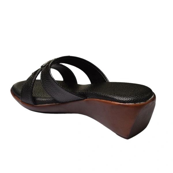 Stepee Soft Pillow Comfort Slippers For Women - Black