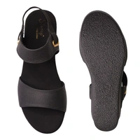 STEPEE Platform wedges  slipper for women - 6 Pair set - Black