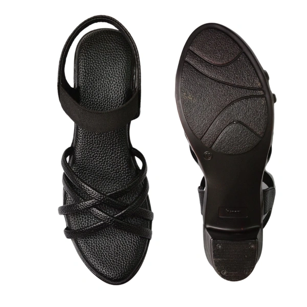 STEPEE Women Heel-6 Pair set - Black