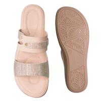 Stepee Flat Arba Sandal With Extra Padding - Cream
