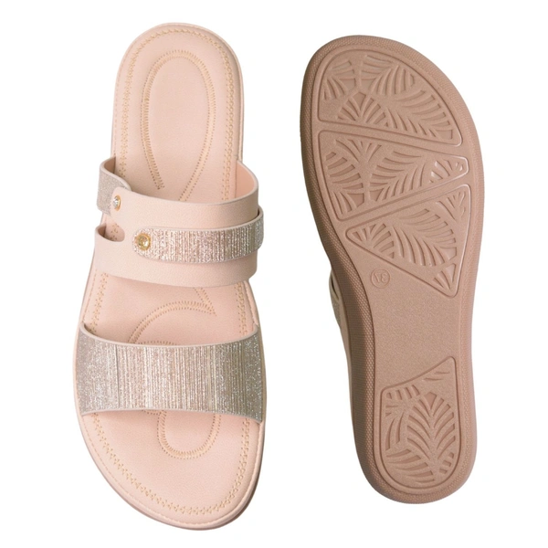 Stepee Flat Arba Sandal With Extra Padding - Cream