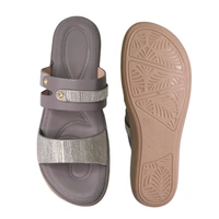 Stepee Flat Arba Sandal With Extra Padding - Gray