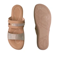 Stepee Flat Arba Sandal With Extra Padding - Tan