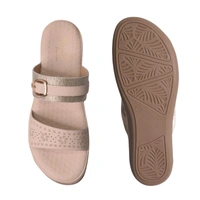 Stepee Flat Arba Sandal With Extra Padding - Cream