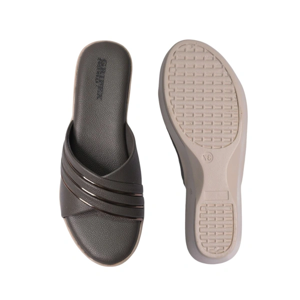 Stepee Soft Pillow Comfort Slippers For Women - Gray