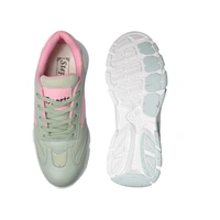 Stepee Womens White Sole Casual Walking Sneakers Shoes - Green