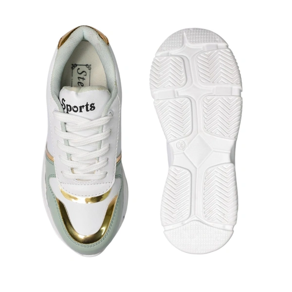 Stepee Women and Girls Sports Walking Shoes - Green