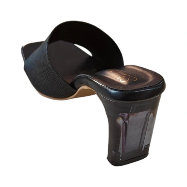 STEPEE Glass Heel - Black