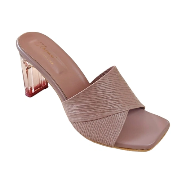 STEPEE Glass Heel - Peach