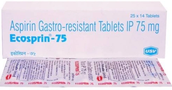 Ecosprin Tab. 75mg - USV, 4.86, 23-01-22, 14, 4.86