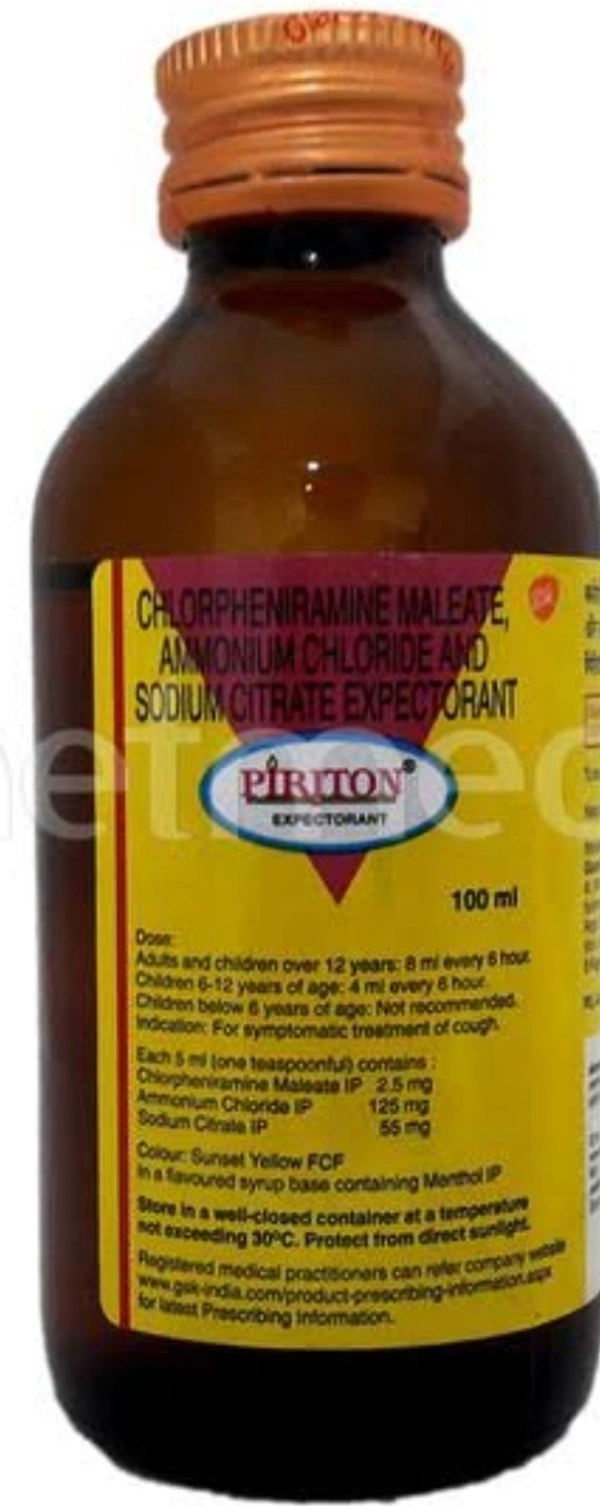 Piriton Expt. 100ml - GLAXO, 93.6, 21-12-22, 1, 93.6