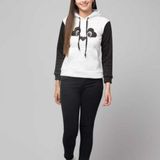 GWSb-179775162 stylish panda huddy for women for winter - White, XS