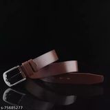 GAa-75685277 Men’s Formal & Casual Brown Colour PU Leather Belt  - 36, Brown