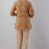 GTCa-80192212 Stylish Night Suit for Women - Tangerine, S