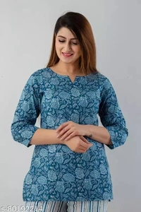 GTCa-80192212 Stylish Night Suit for Women - Picton Blue, S