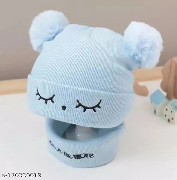 GWSc- 170330019 Tompik Assorted colour Cute Panda Cartoon Monkey Cap - Regent St Blue, 9-10 Years