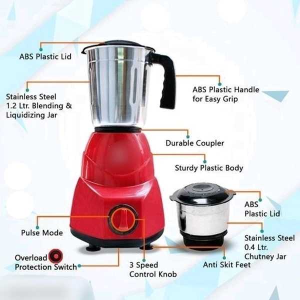 GKSa-27101 Mixer Grinder 750 watt - Free Size