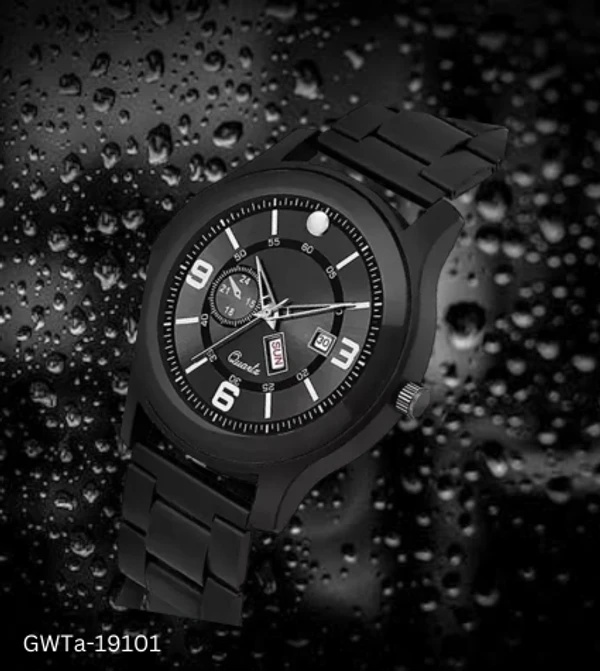 GWTa-19101 Men Black Casual Analog Watches - Free Size