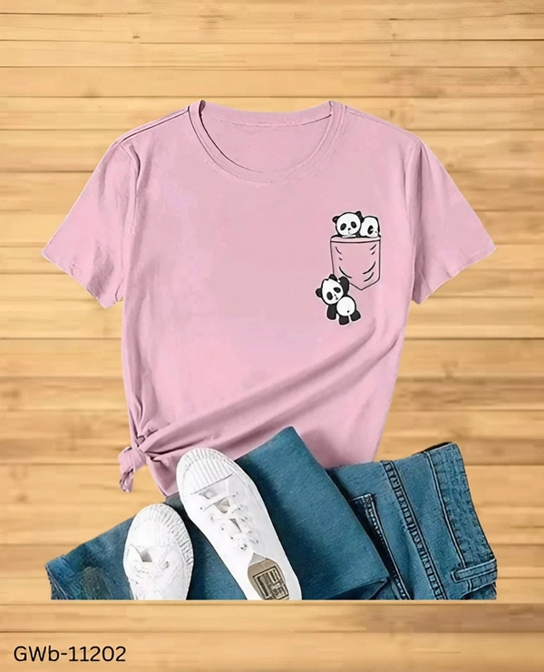 GWb-11202 Trendy Round Neck T-Shirt - L