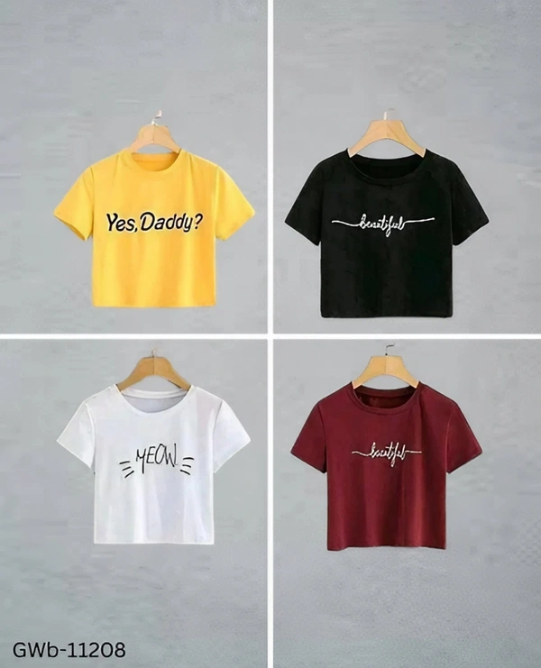 GWb-11208 Fabulous Round Neck  T-Shirt - S