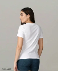 GWb-11211 Trendy Cotton T-Shirts For Women  - XS