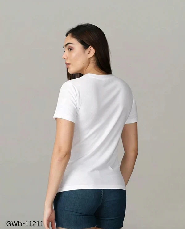 GWb-11211 Trendy Cotton T-Shirts For Women  - XS