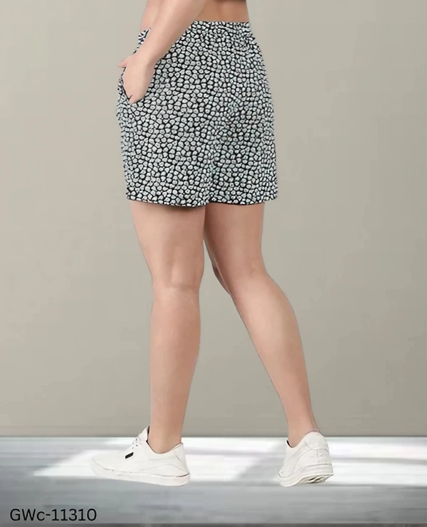 GWc-11310 Stylish Printed Women Shorts - 30