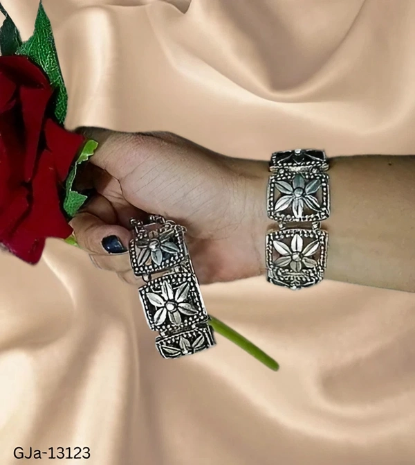 GJa-13123 Oxidised Bangle For Girls  - 2.2