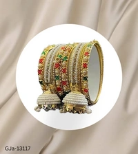 GJa-13117 Latkan Bangle Set for Women and Girls  - 2.2