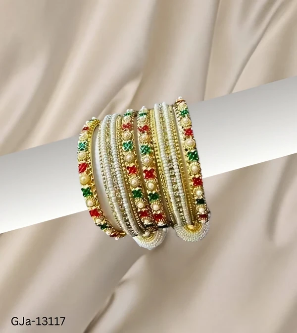 GJa-13117 Latkan Bangle Set for Women and Girls  - 2.8