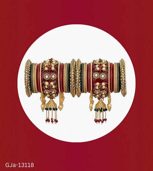 GJa-13118 Trendy Punjabi Chuda,bangles Set  - 2.6