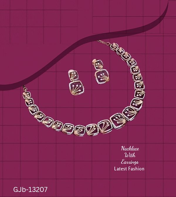 GJb-13207 Stylish ADM Necklace For Women  - Free Size