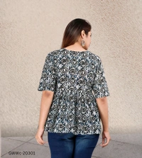 GWWc-20301 Round Neck Top For Girls  - XL
