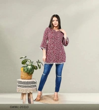 GWWc-20310 Casual Women Top For Women  - XXL