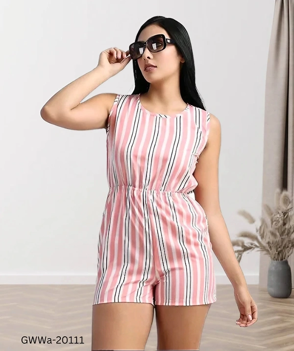 GWWa-20111 New Stylish Women Short Jumpsuits  - M