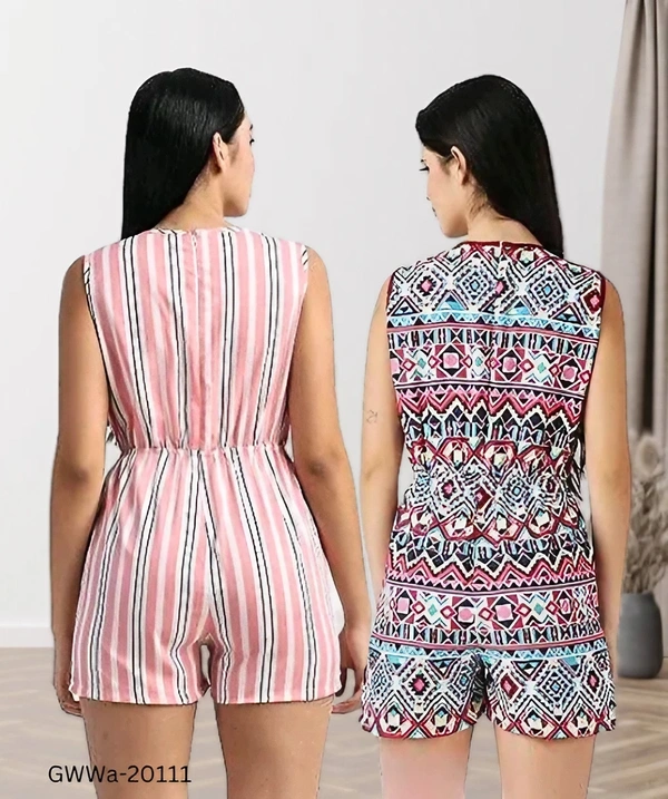 GWWa-20111 New Stylish Women Short Jumpsuits  - M