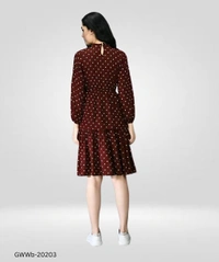 GWWb-20203 Fit And Flare One Piece Dress For Women - XXL