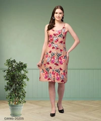 GWWb-20205 Western Stylish Fit and Flare Dress - XL