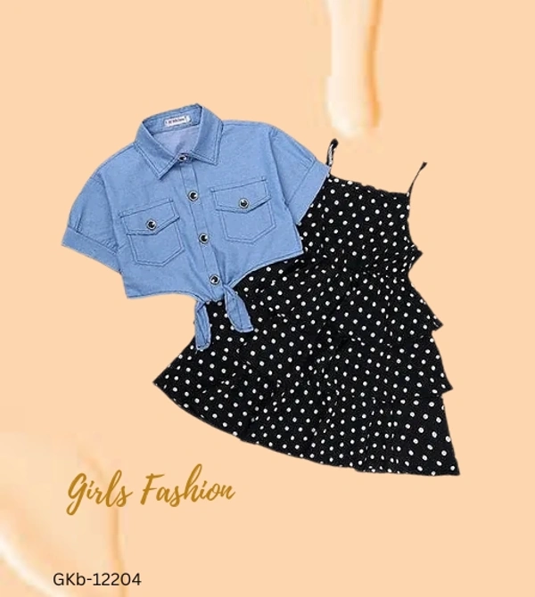 GKa-12204 Stylish Girls Frocks & Dresses - 7-8 Years