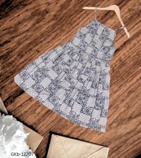 GKb-12207 Trendy Kids Frocks For Girls - 11-12 Years