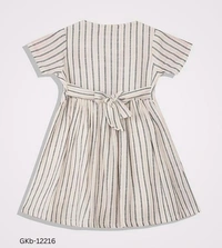 GKb-12216 Cotton Dress For Baby Girls  - 3-6 Months