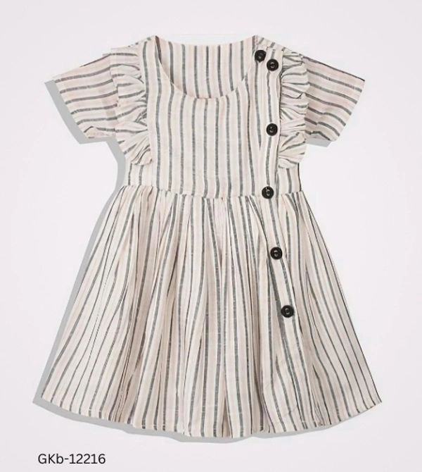 GKb-12216 Cotton Dress For Baby Girls  - 2-3 Years