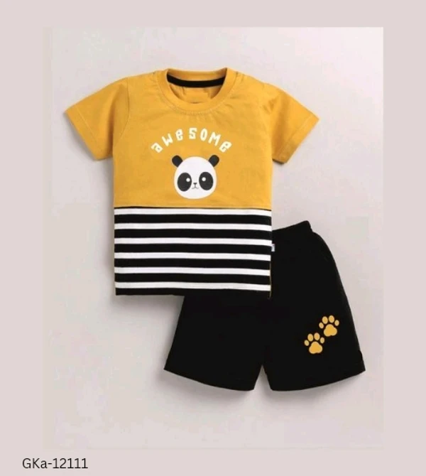 GKa-12111 Boys Top & Bottom Set - 1-2 Years