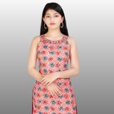GKb-12218 Rayon Printed Top With Plazzo - 13-14 Years