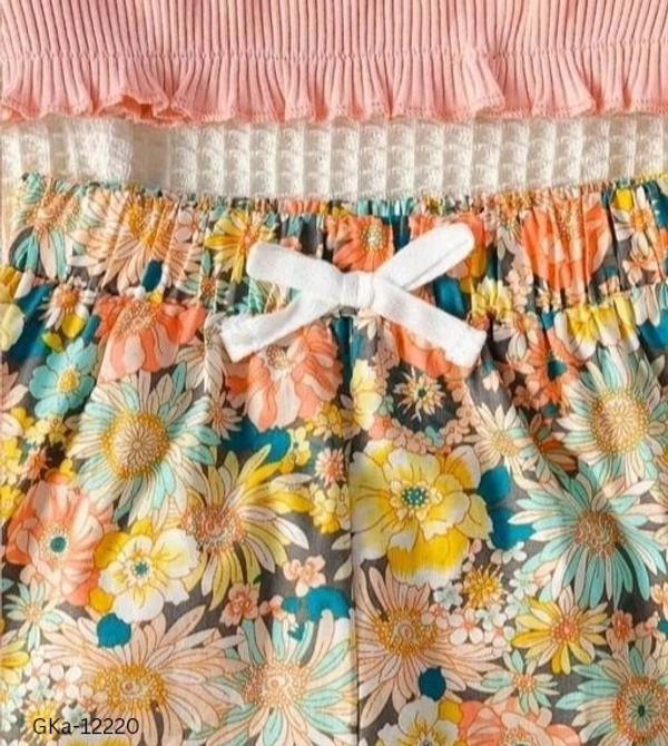 GKb-12220 Trendy Girls Skirt & Tops - 1-2 Years
