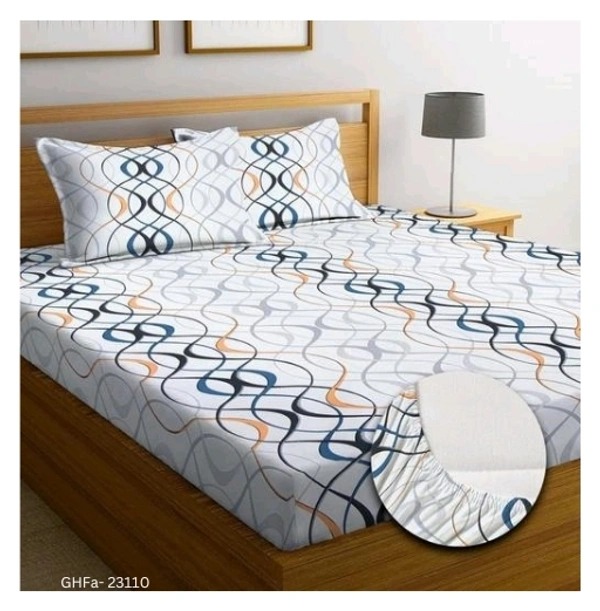 GHFa-23110 Elastic Fitted Bedsheets with Pillow Covers  - King