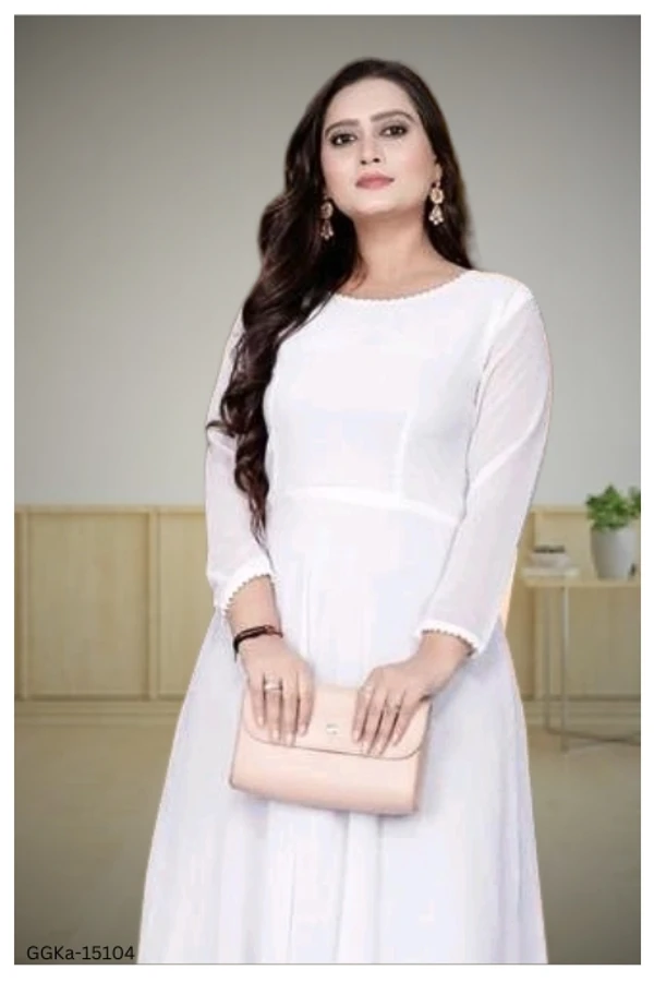 GGKa-15104 Beautiful White Gowns  - L