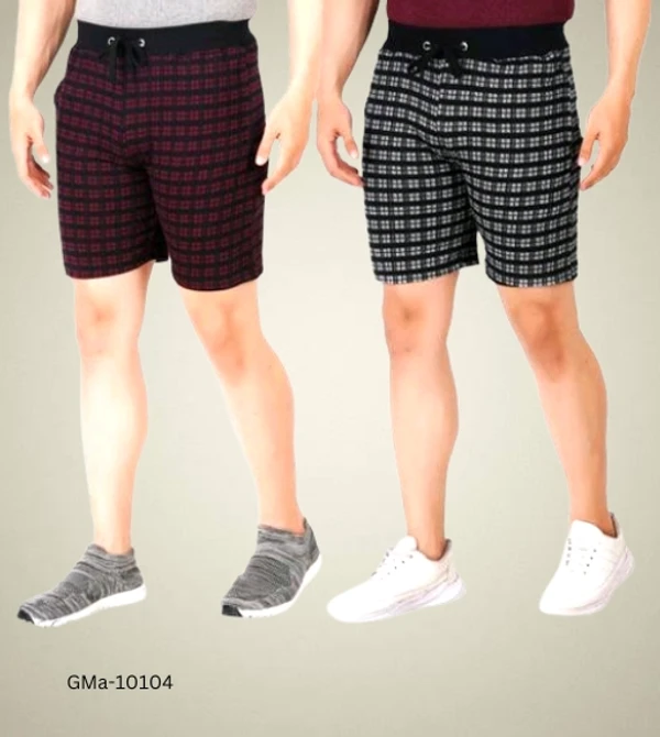 GMa-10104 Men's Shorts With Zip Pocket [Pack Of 2] - 28