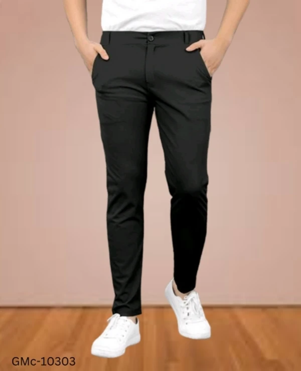 GMc-10303 Men's Lycra Regular Fit Trouser - 34