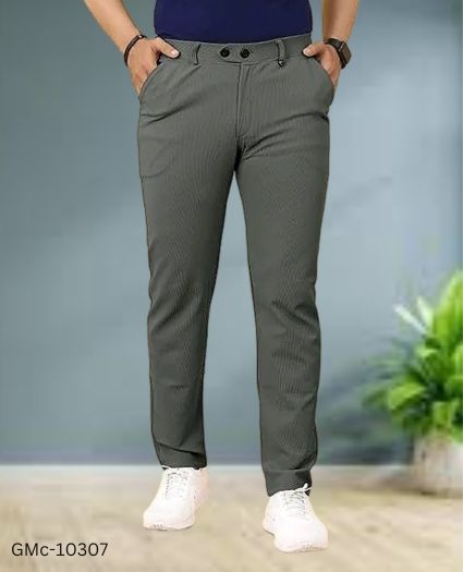 Buy Trackpant for Men | Flynoff Grey Solid 4Way Lycra Tailored Fit Ankle  Length Men's Pant | Men Trackpant | Trackpants for Men | Men Trackpants |  Men Joggers | Men |